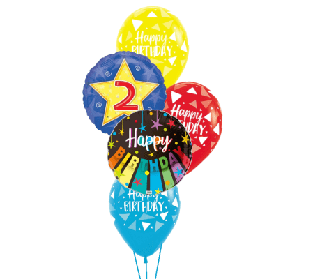 #2 Balloon Stars & Swirls Classic Balloon Bouquet