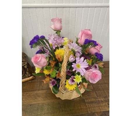 Blooming Sympathy Floral Baskets (small - medium)