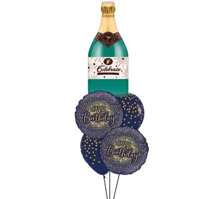 Champagne Glamorous Glitter Cheerful Balloon Bouquet