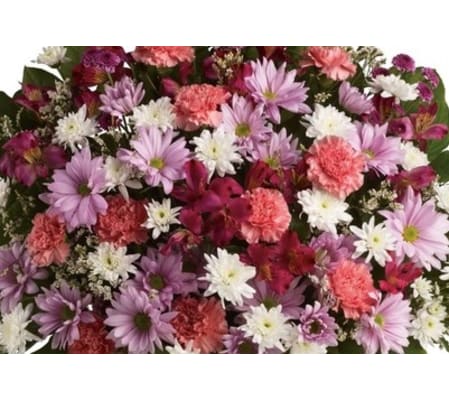 GRAVESIDE = 4 SMALL HANDTIED BOUQUETS + LOOSE PETALS TO TOSS