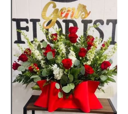 Scarlet & Ivory Embrace