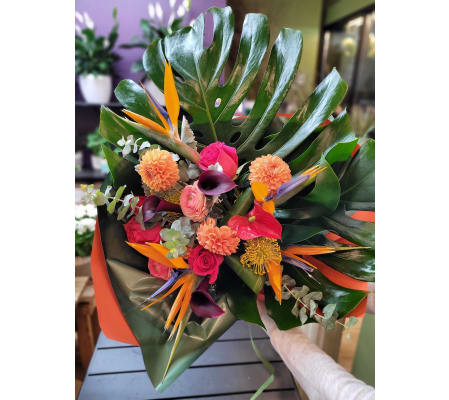 Tropical Sunset Embrace