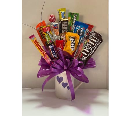 Candy Bouquet Heart Mug
