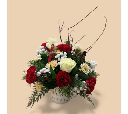 Alpine Ski Mug Arrangement 