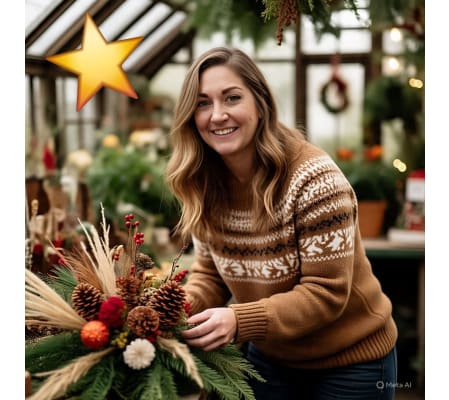 Designer's Choice *Plus* Christmas Themed Floral Arrangement