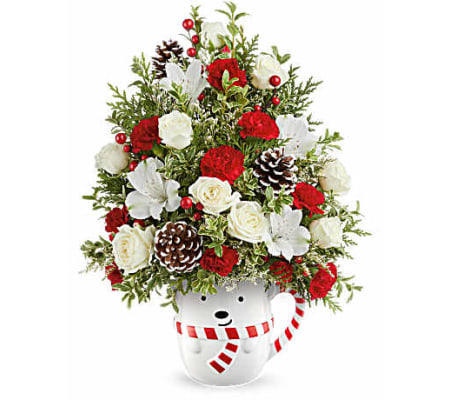 TEL Send A Hug Snowy Lane Tree