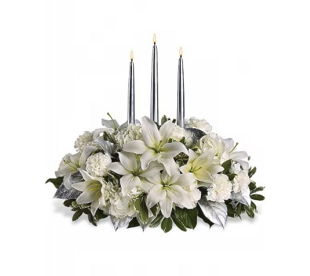 Christmas Silver Centerpiece