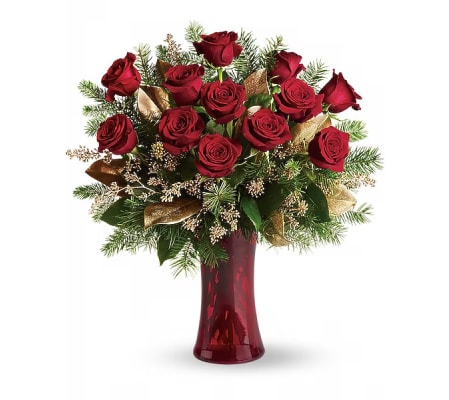 A Christmas Dozen Roses