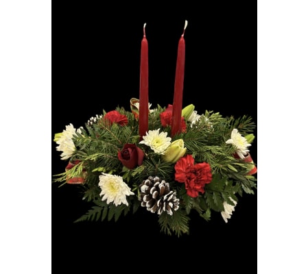 Candlelit Blossom Joy Centerpiece