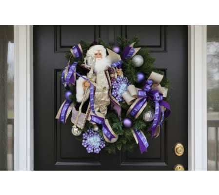 Ho Ho Horn Frogs Wreath