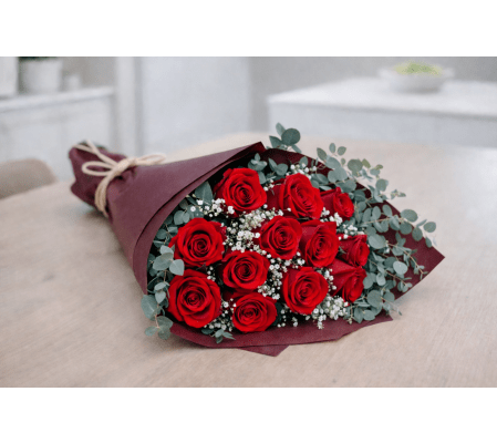Red Roses Handtied