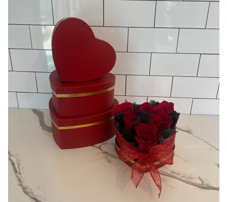 Heart Box Bouquet