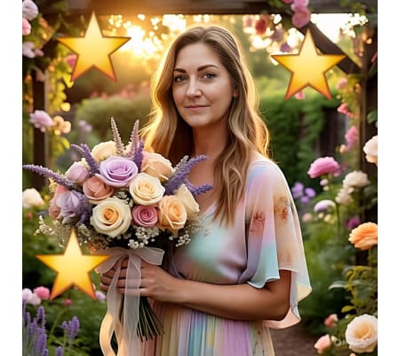 Designer's Choice *Lux* Romantic Themed Floral Arrangement