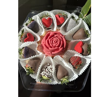 Chocolate flower box
