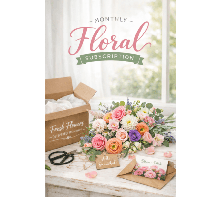 Monthly Floral Bouquet Subscription