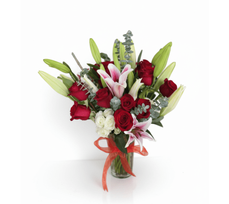 The one (Roses + lilies)