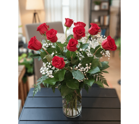 Dozen Red Rose in a vase