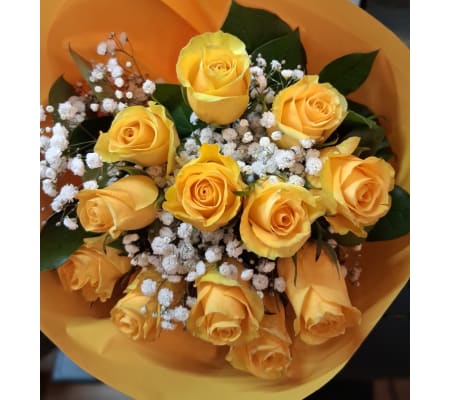 Dozen Yellow Rose Bouquet