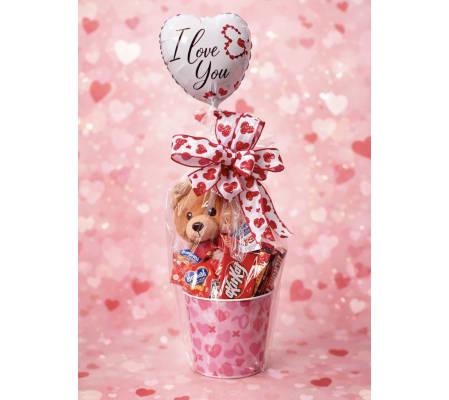 Valentine's Day Candy Basket (With 10