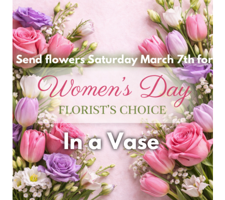 Women's Day Vase Arrangement