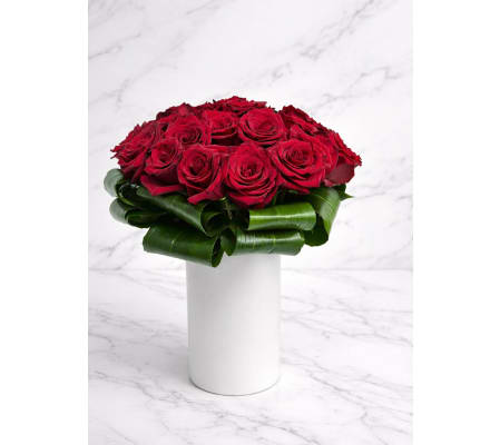 Rose in Green Ceramic 