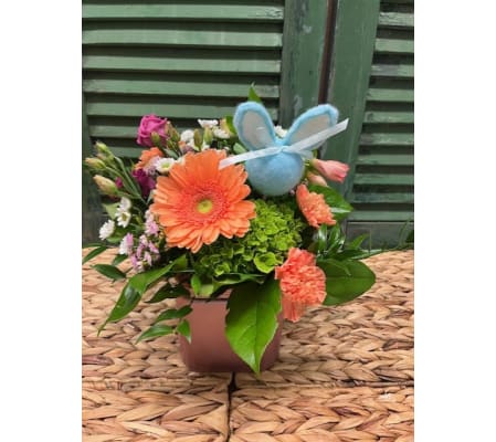 Sweet Easter Bunny Cube Arrangement