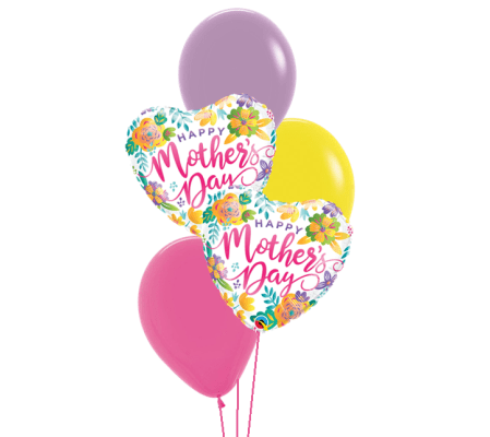 Mother's Day Spring Floral Classic Balloon Bouquet