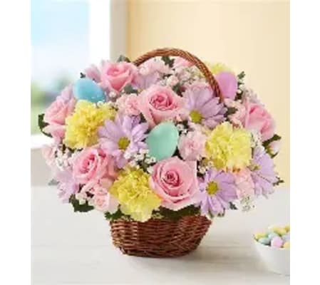 Easter Basket of Flowers 