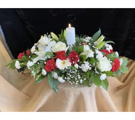 Flameless Candle Centerpiece 