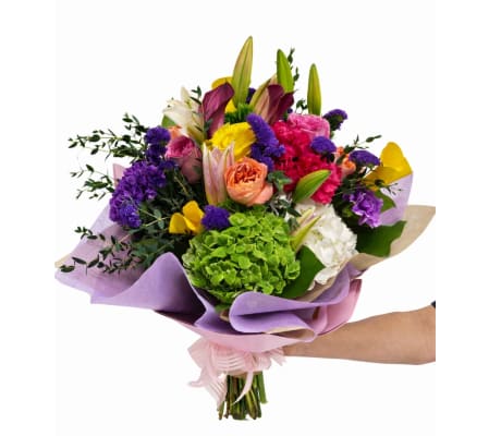 Mix Bouquet Wrap In Vase