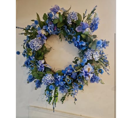 Blue embrace for mom