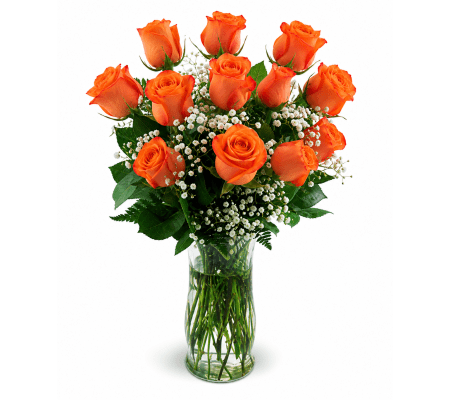 Classic Orange Roses