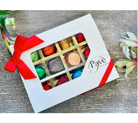 Gourmet Chocolate Box, Pave 12 pc