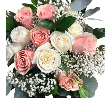 Pink & white roses