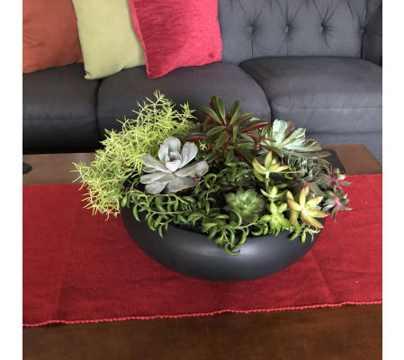 Indoor planter of Blooming or Succulent Plants