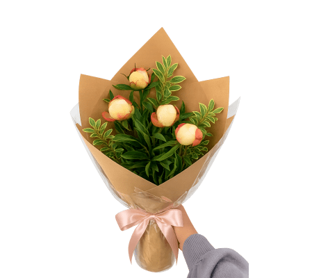 Sunset Peony Bouquet