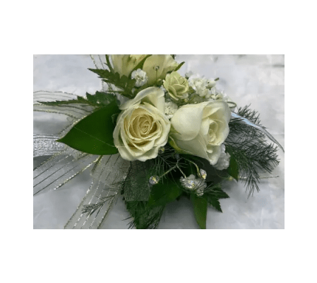 Silver Serenity Corsage