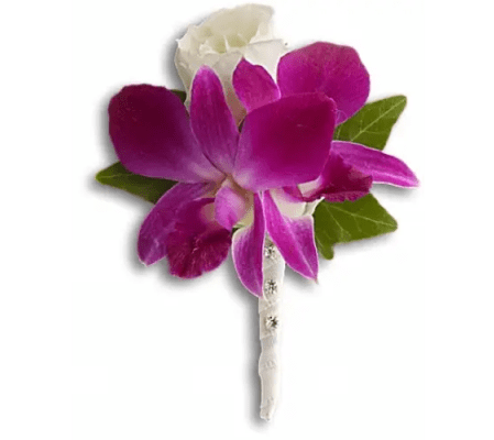 Fresh in Fuchsia Boutonniere