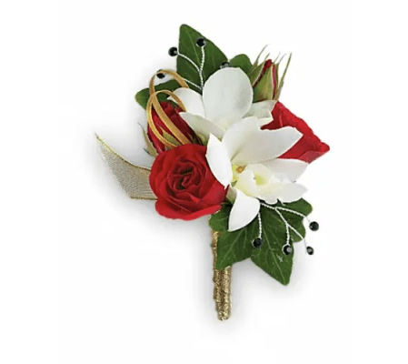 Star Studded Boutonniere