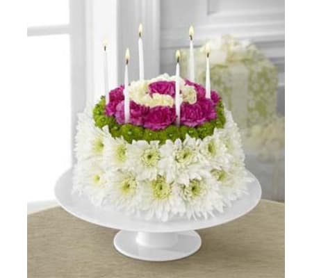 Wonderful Wishes Floral Cake 