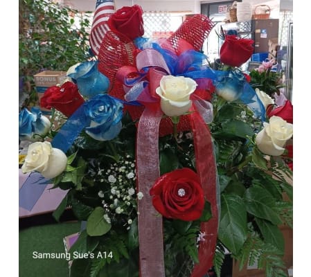 Patriotic Rose Elegance