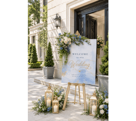 Entery Welcome Sign floral accent