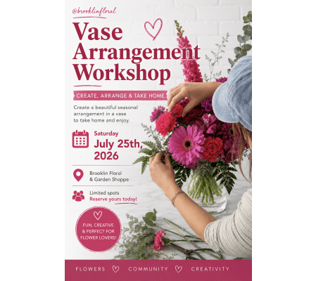 Summer Harvest Vase Workshop Registration Request | July 25th