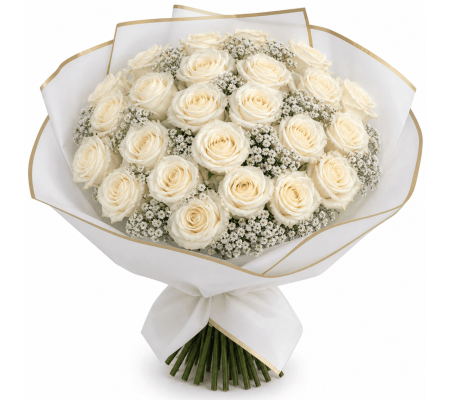 Whispering White Roses