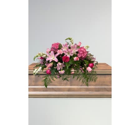 Pink Fields- Casket Spray