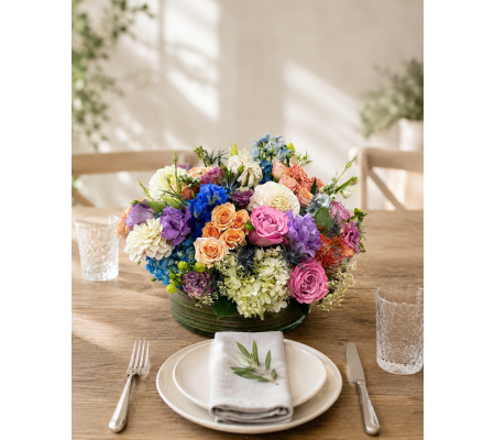 Serenade of Soft Hues centerpiece