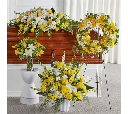 Warm Remembrance Casket Spray Bundle