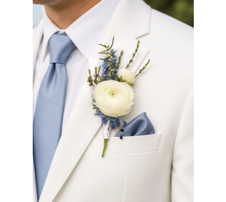 Pure Elegance Boutonniere