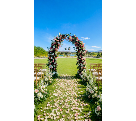 Blush Wedding Arch