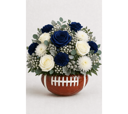 Blue and White Game Blooms